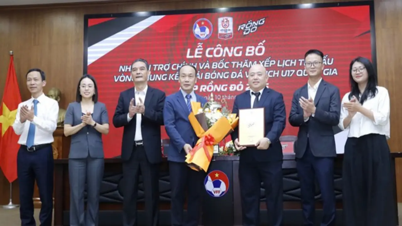 VFF công bố nhà tài trợ, VCK U.17 quốc gia 2026 xác định xong 3 bảng đấu