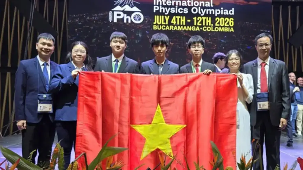Việt Nam đạt thành tích Olympic vật lý quốc tế cao nhất trong lịch sử tham dự