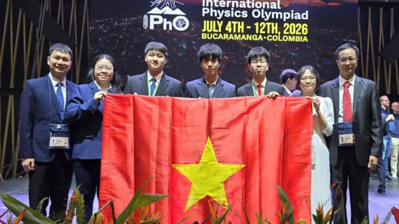 Việt Nam đạt thành tích Olympic vật lý quốc tế cao nhất trong lịch sử tham dự