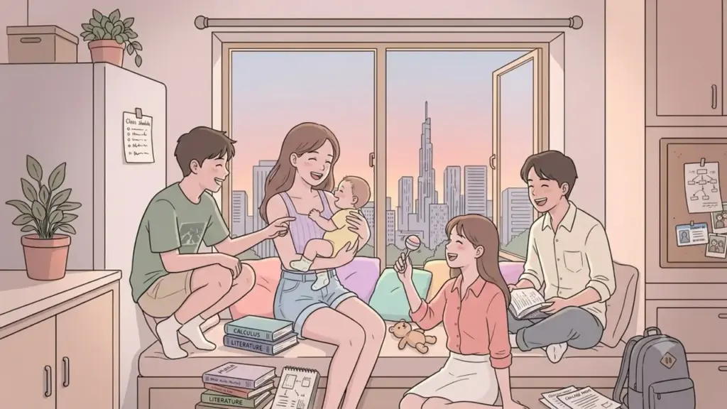 Vợ ăn mặc xuề xòa, hở hang khi các em tới chơi
