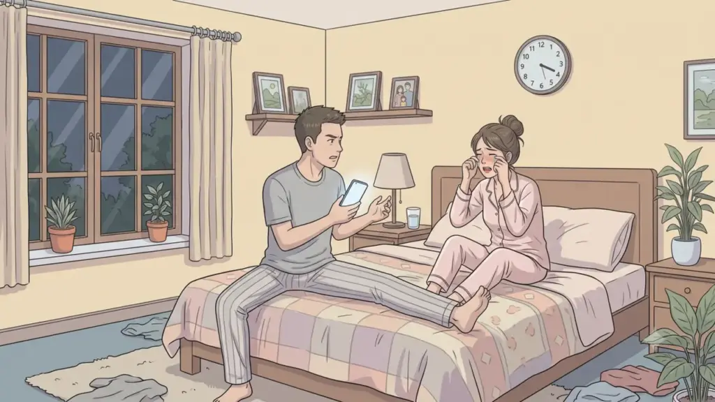 Vợ nói với đàn ông khác là ở cùng tôi mệt mỏi, nhạt nhẽo