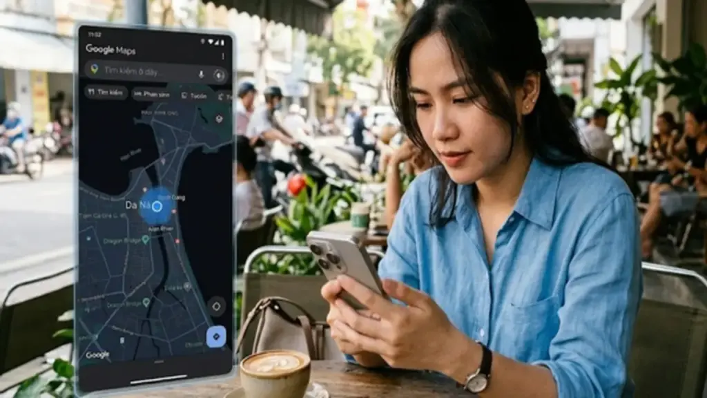 Vòng tròn xanh trên Google Maps biểu hiện điều gì?